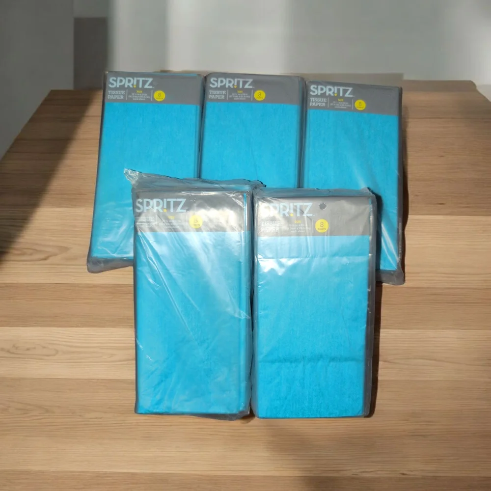 Spritz Blue Gift Tissue Paper Bundle Christmas 480 Sheets Floral Wrapping
